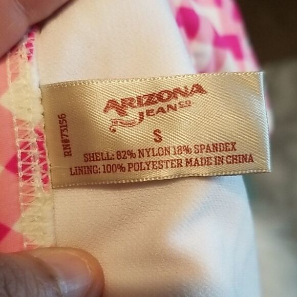 Arizona Pink Checkered Bikini Bottom Size S NWT!!! - Picture 4 of 4